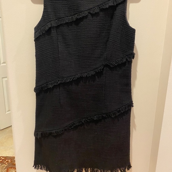 Ann Taylor 2 piece dress and coat with fringe - Picture 7 of 10